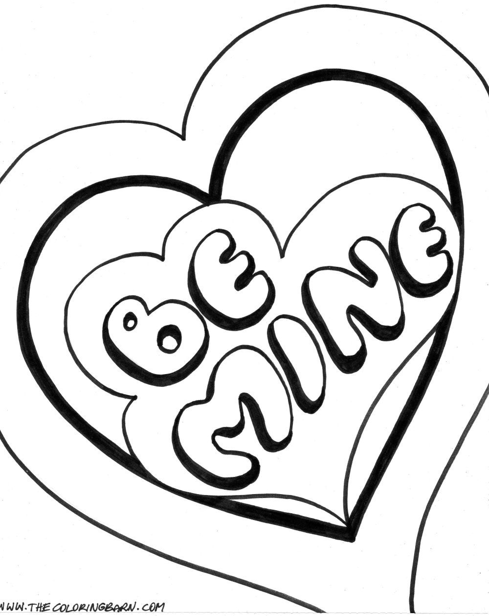 1000x1258 Skill Double Heart Coloring Pages Cute Valenti