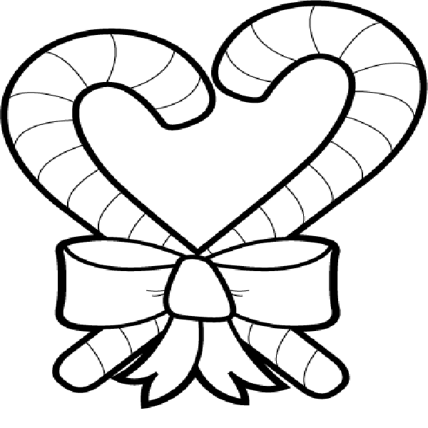 600x600 Candy Cane Coloring Pages