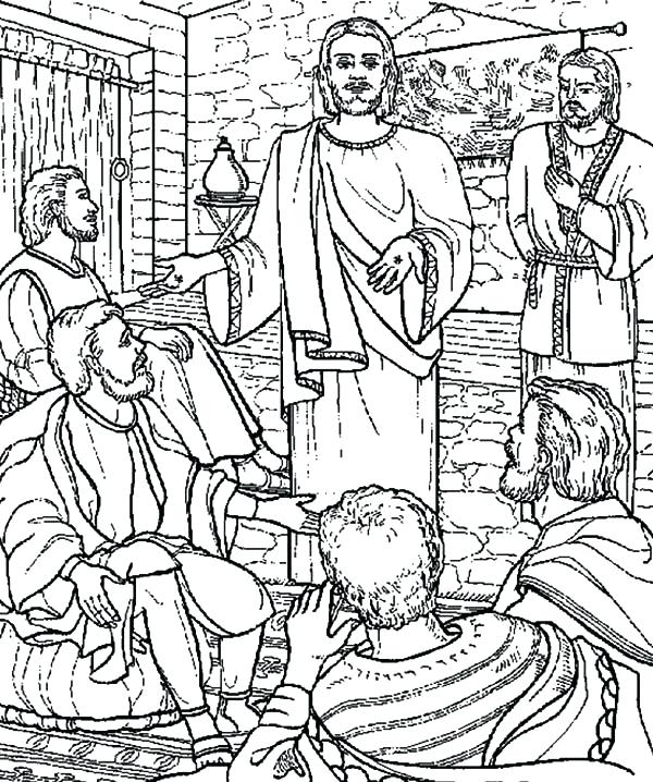 600x718 Jesus And Thomas Coloring Pages Pretty Doubting Page Gallery
