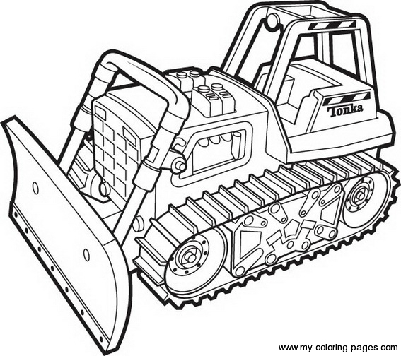567x504 Construction Bulldozer Printable Coloring Pages