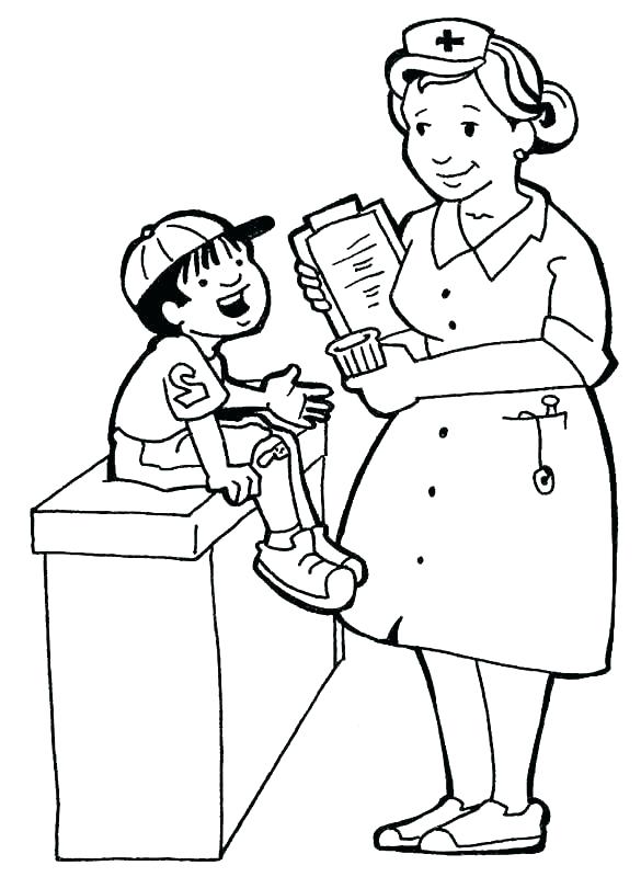 585x800 Doctor Bag Coloring Page Impair.co