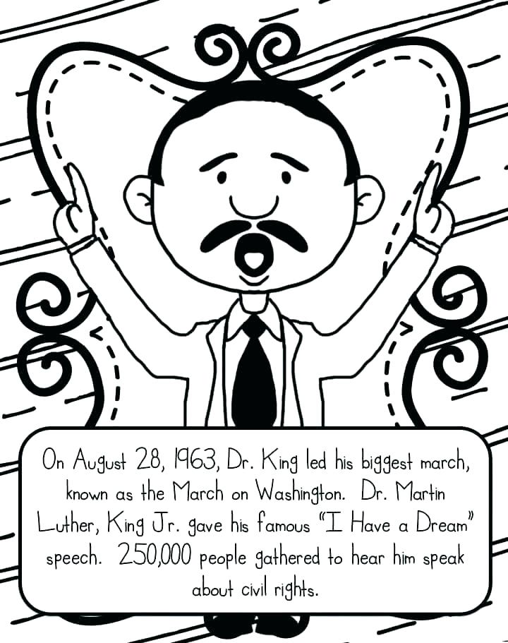 720x911 Free Printable Martin Luther King Coloring Pages Coloring Pages
