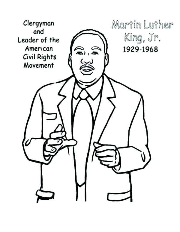 600x775 Free Printable Martin King Jr Day Coloring Pages Day Free Coloring