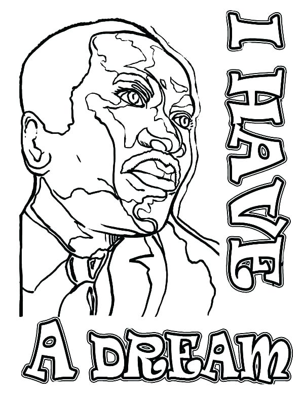 600x783 Mlk Coloring Page Coloring Page Martin King Jr Pages Free For Kids