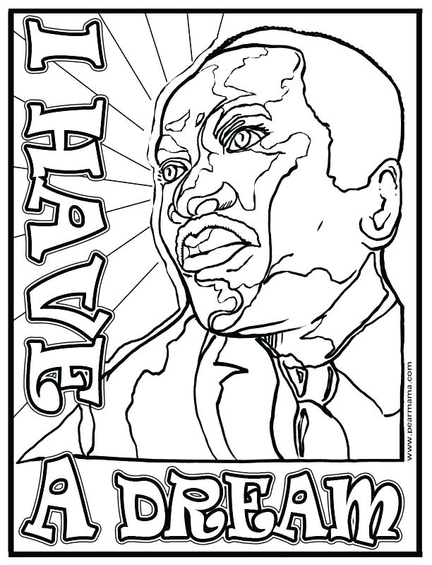 612x799 Coloring Pages For Martin Luther King Jr Martin King Jr Coloring