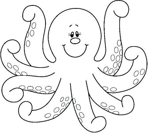 512x461 Octopus Coloring Pages Practical Octopus Coloring Page Pin 3 Book