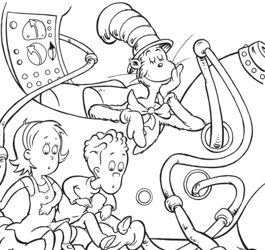 533x503 Dr. Seuss Birthday Coloring Pages