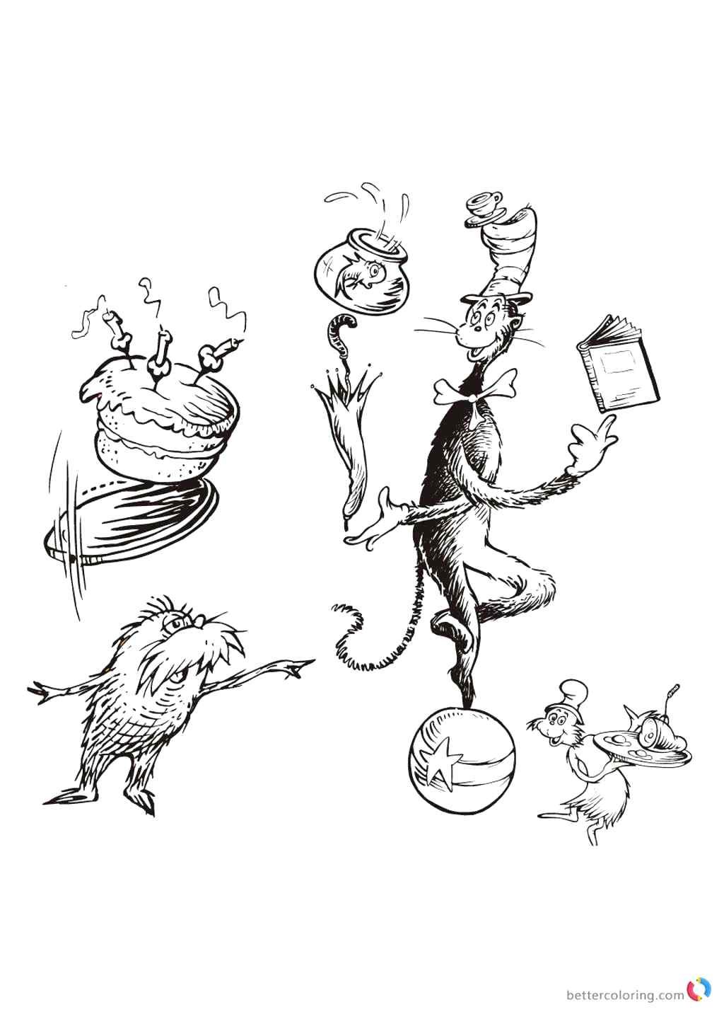 1024x1440 Coloring Page ~ Dr Seuss Birthday Coloring Pages Download This