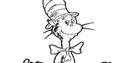 443x220 Dr Seuss Cat In Hat Coloring Page Design And Ideas Page 0