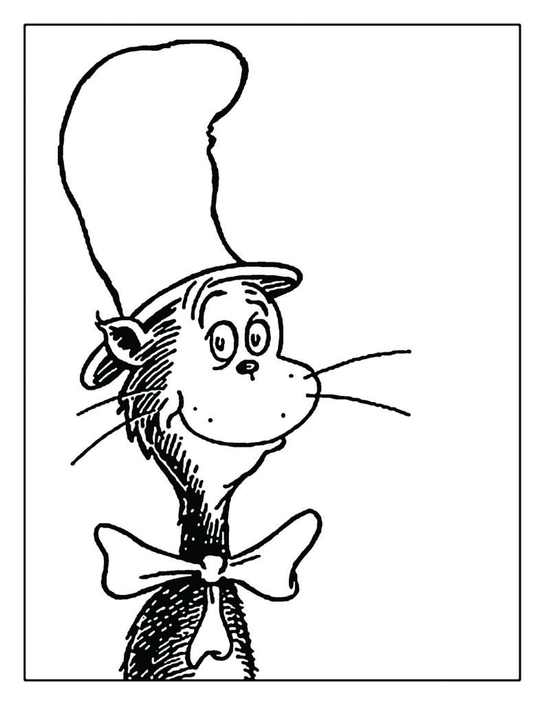 791x1024 Cat In The Hat Coloring Sheet Give The Best Coloring Pages