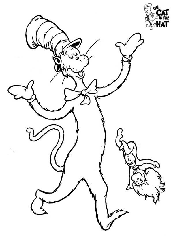 600x840 Dr Seuss The Cat In The Hat And Thing One Coloring Page Color Luna