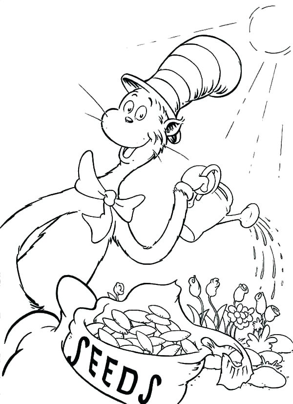 600x827 Dr Seuss Coloring Pages One Fish Two Fish