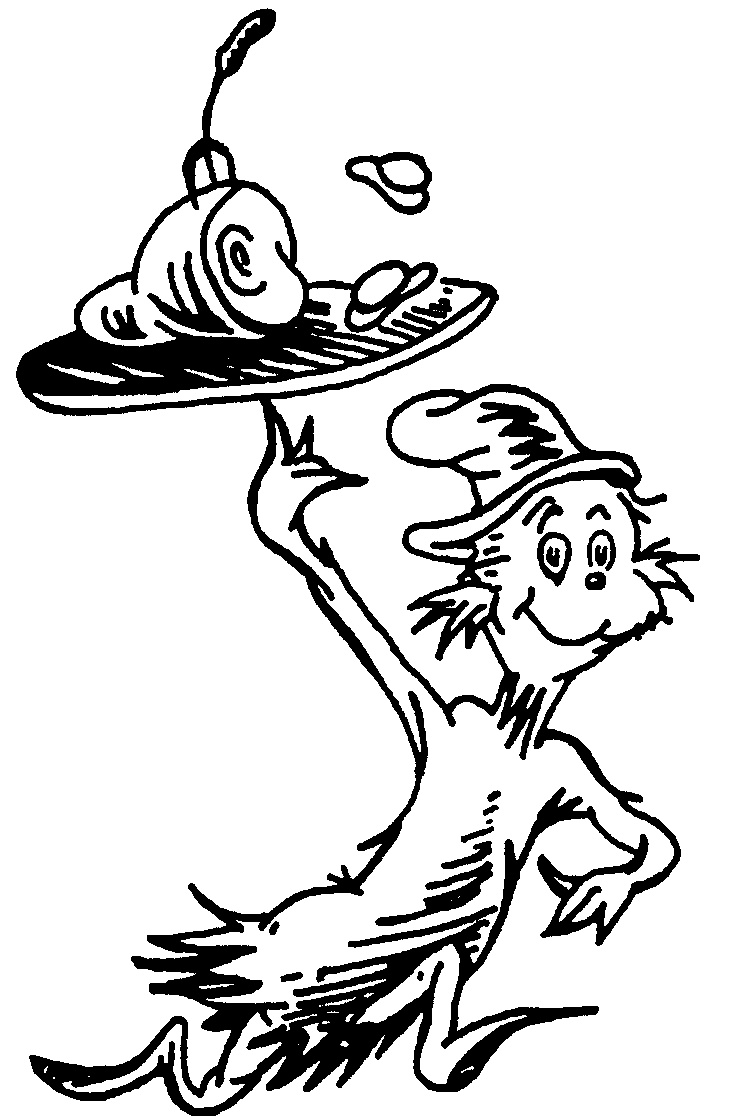 744x1116 Dr Seuss Cat In The Hat Coloring Pages Pagesdr Or On Por Qua