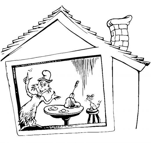 520x492 Cat In Hat Coloring Sheet Free Coloring Pages Cat In