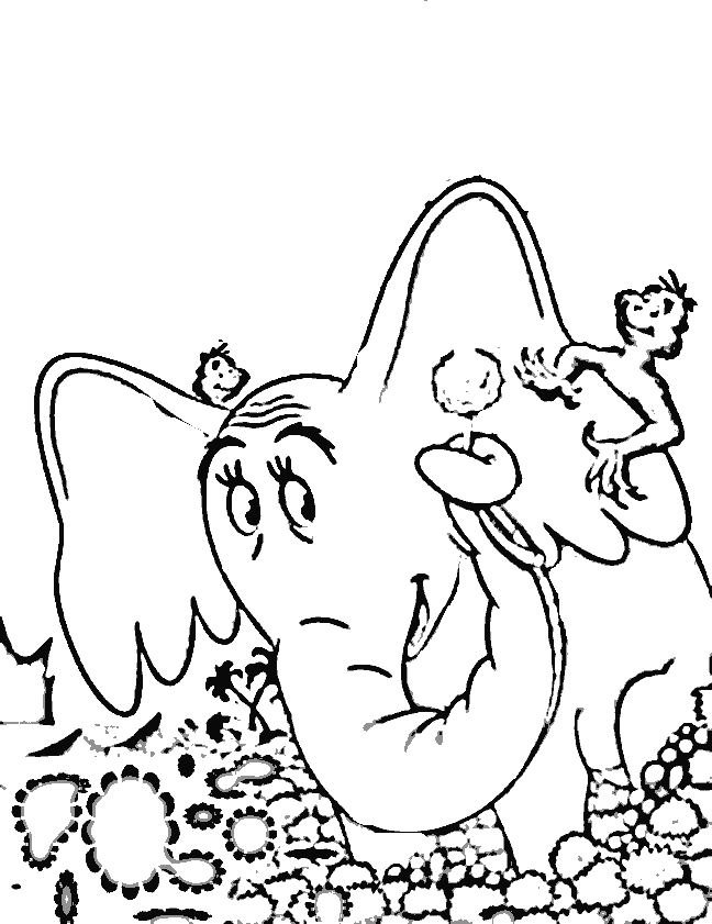 Dr Seuss Horton Hears A Who Coloring Pages