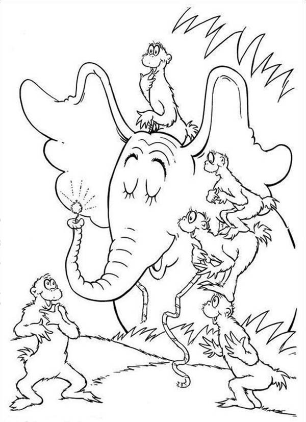 600x827 Dr. Seuss Horton Hears A Who Coloring Pages
