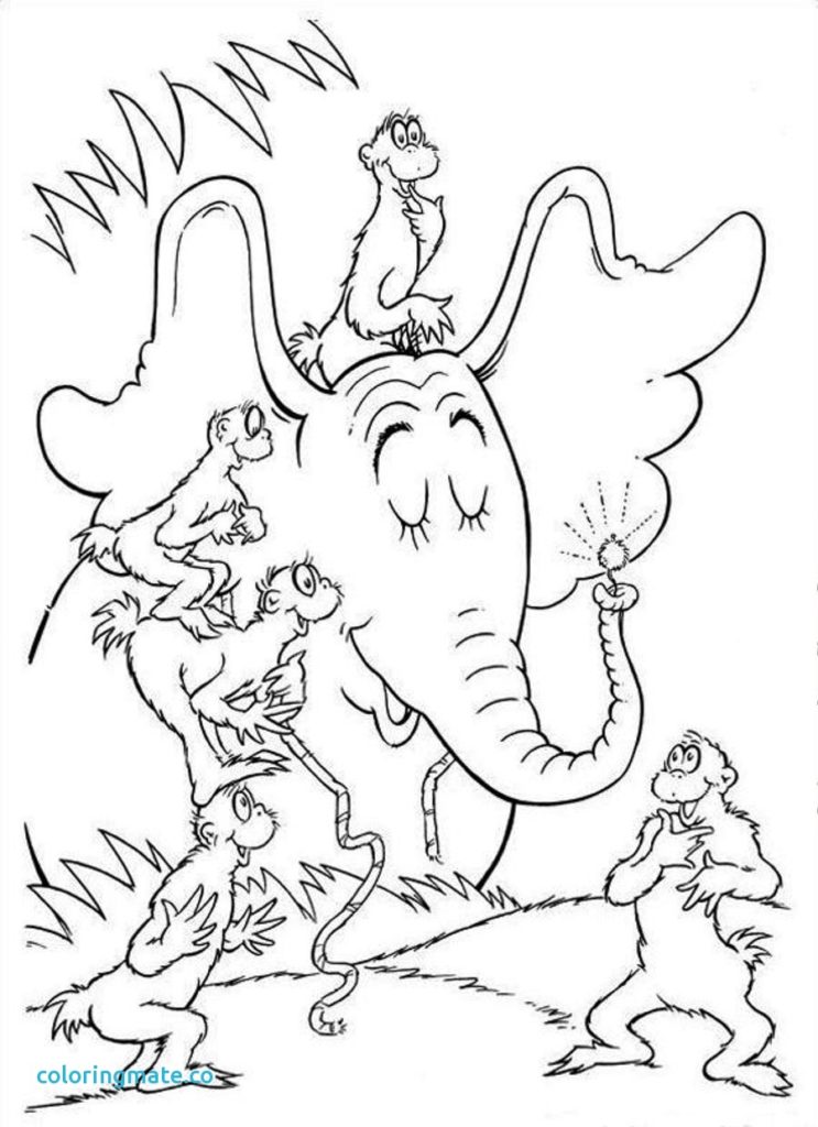 743x1024 Horton Hears A Who Coloring Pages Lifetime Dr Seuss Page Fresh