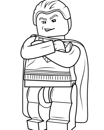 339x425 Coloring Pages Harry Potter Lego Lego Draco Malfoy Coloring Page