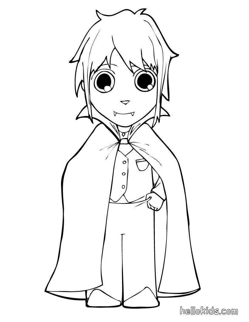 820x1060 Count Dracula From Transylvania Coloring Pages