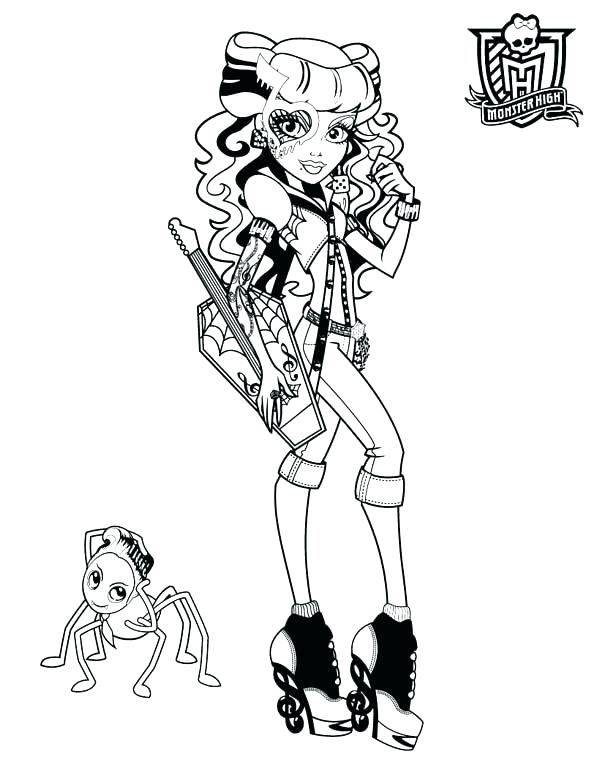 Draculaura Coloring Pages