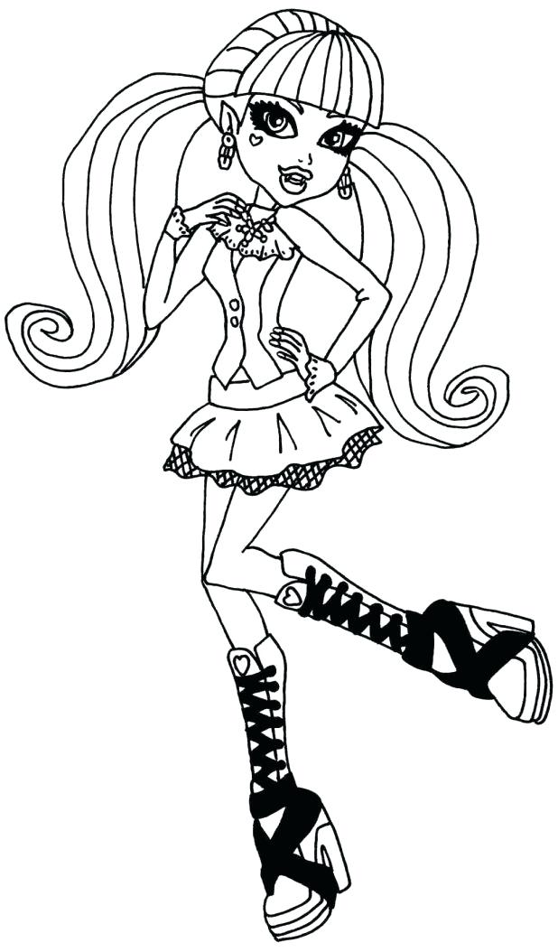 618x1054 Draculaura Coloring Pages Adult Pics Of Monster High Baby Coloring