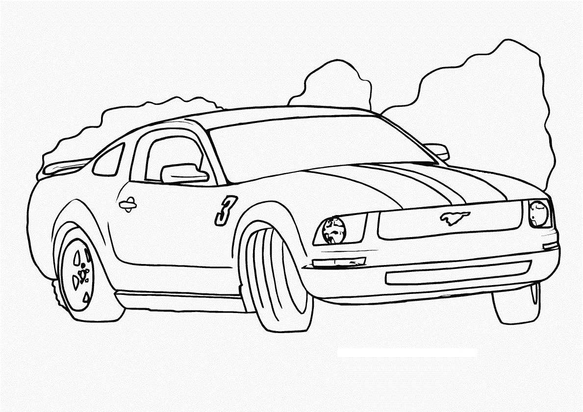 Drag Car Coloring Pages