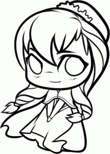 215x302 Cute Chibi Coloring Pages 675 Diys Chibi, Learning