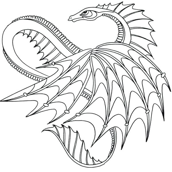 600x600 How To Train Your Dragon Coloring Pages Drawn Water Dragon Thin 2