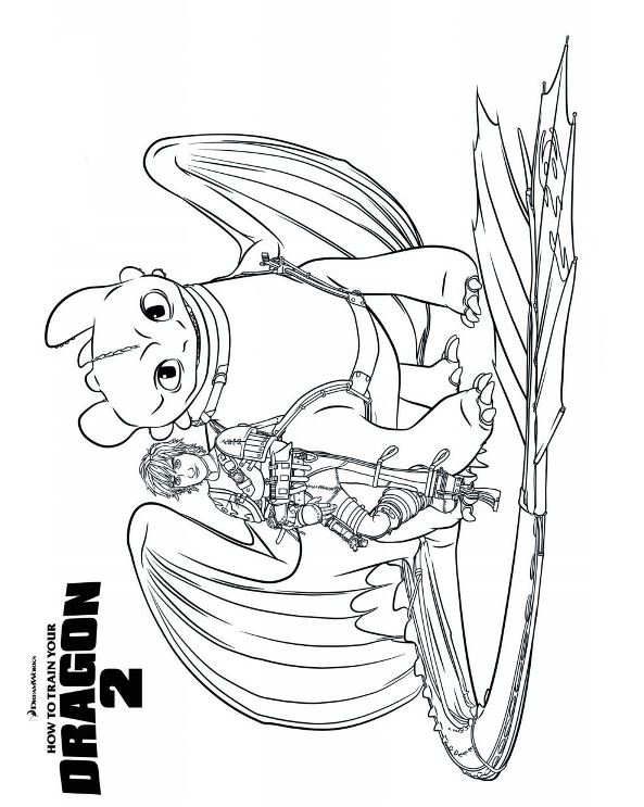 593x743 Coloring Page How To Train Your Dragon 2