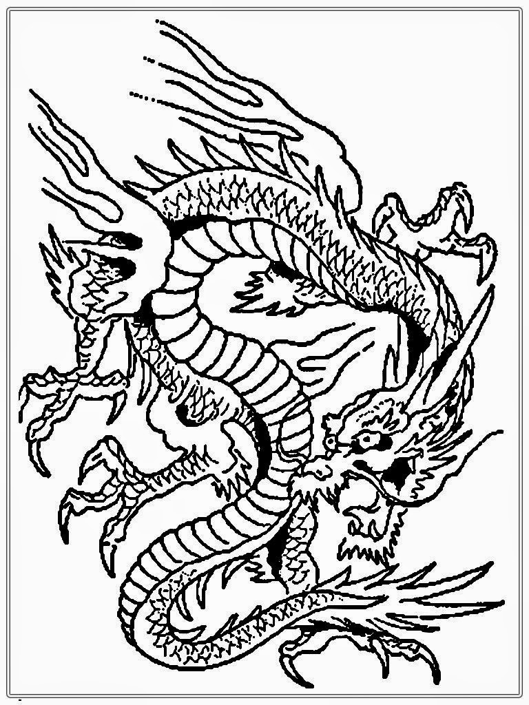 768x1024 Dragon Coloring Pages For Adults6 In Adults Difficult Dragons