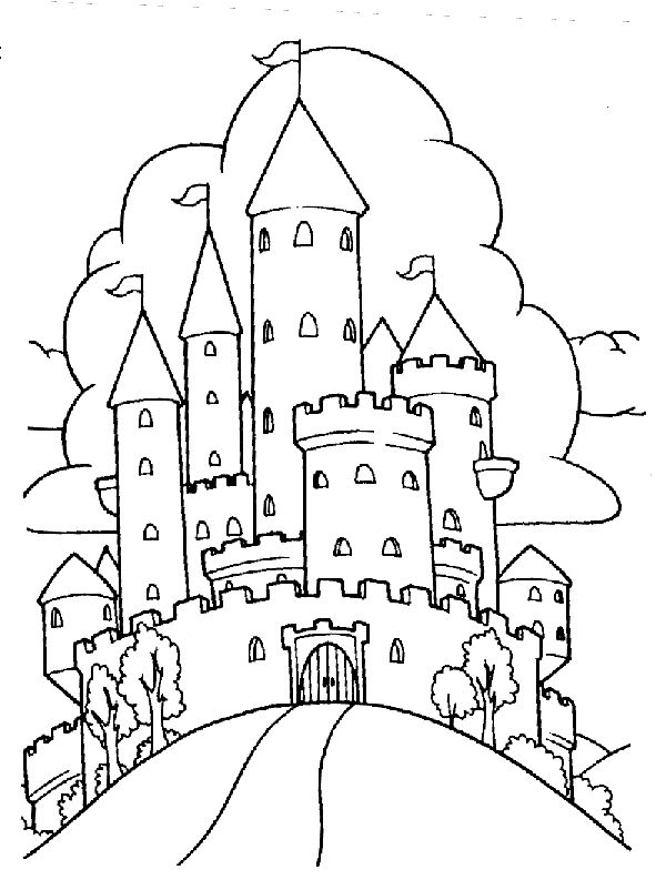 600x802 54 Best Castles Dragons Knights Coloring Pages Images