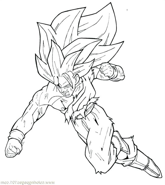 650x729 Goku Super Saiyan Coloring Pages Super Coloring Pages Coloring
