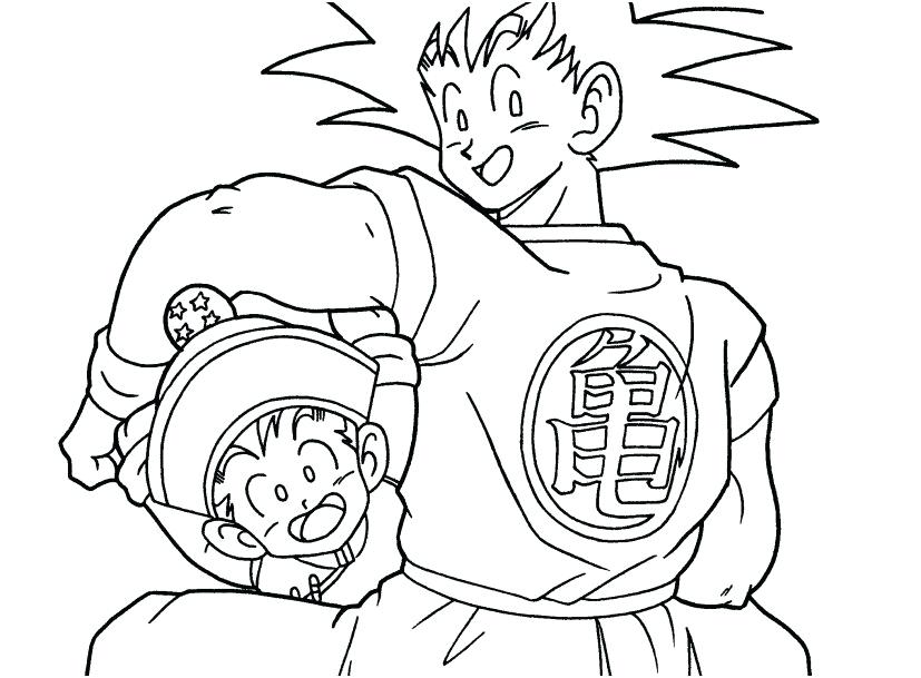 827x609 Goten Coloring Pages Coloring Pages Cartoon Coloring Page
