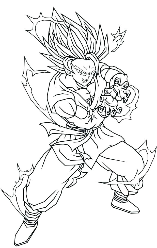 618x977 Goku Super Saiyan Coloring Pages Super Coloring Pages Super