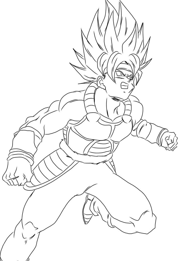 751x1064 Dragon Ball Z Bardock Coloring Pages