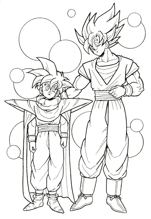 589x855 23 Best Dragon Ball Z Coloring Pages Images