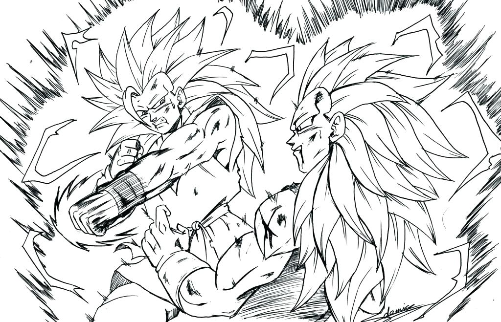 1024x659 Goku Coloring Page Dragon Ball Z Is Flying Goku Vs Vegeta Coloring
