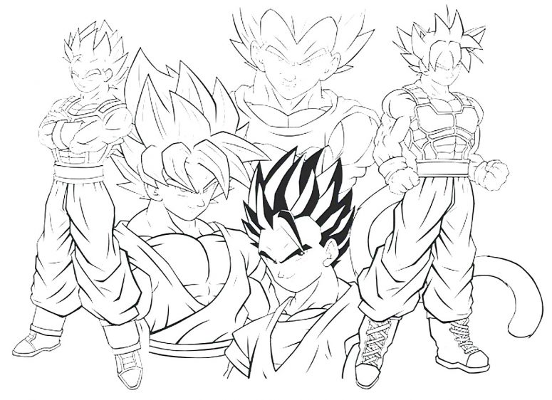 775x562 Dragon Ball Z Coloring Pages Goku Super Saiyan 5 Coloring Page
