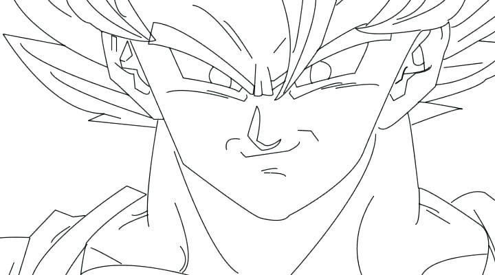 720x400 Dragon Ball Z Coloring Pages Goku Super Saiyan 5 Kids Coloring