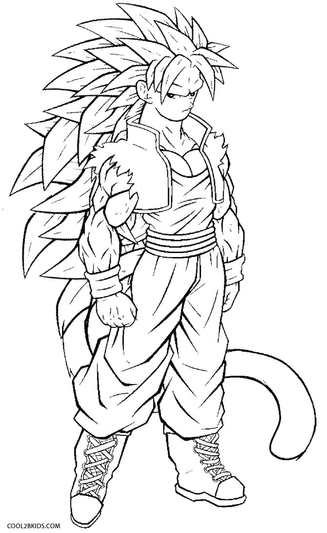 670x1091 Dragon Ball Z Coloring Pages Goku Super Saiyan 5 Printable