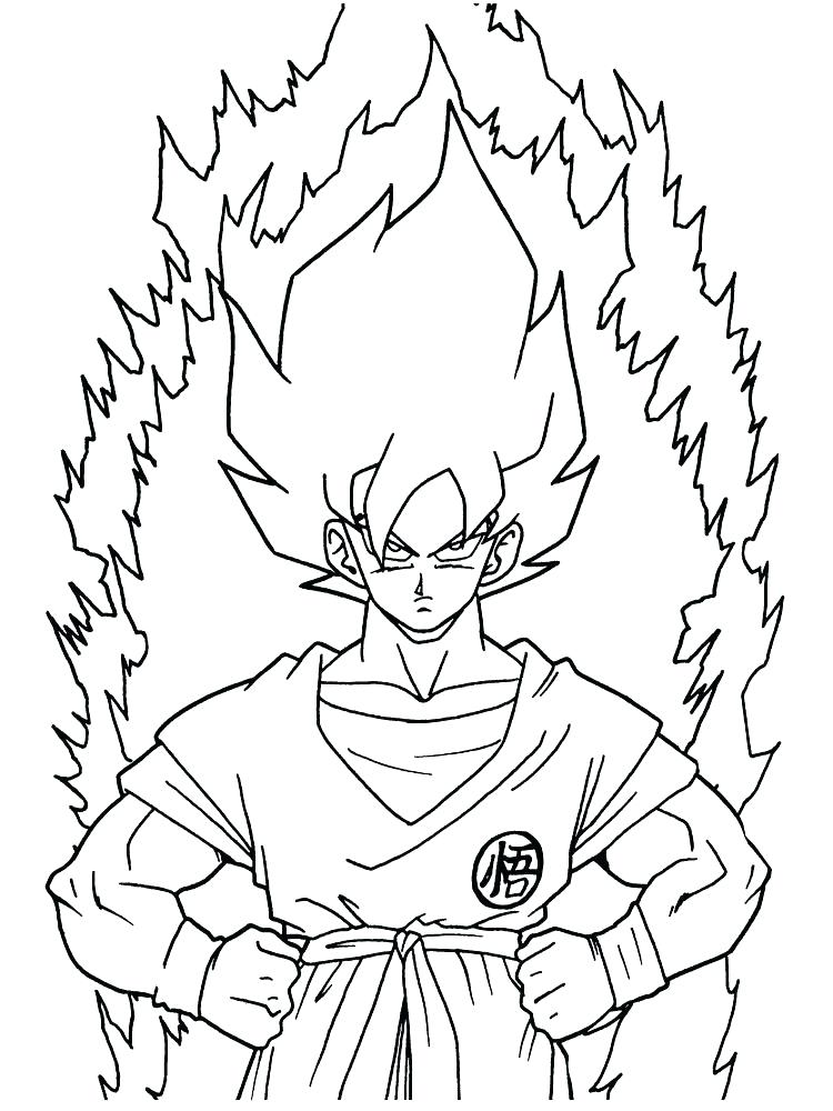 750x1000 Dragon Ball Z Goku Coloring Pages Coloring Pages Dragon Ball Z