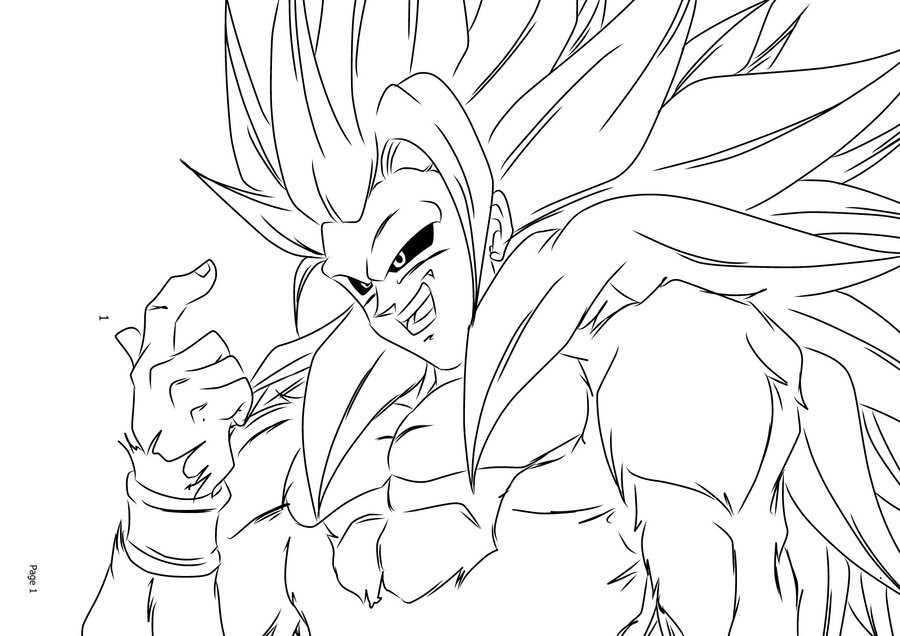 900x636 Dragon Ball Z Super Saiyan 5 Coloring Pages