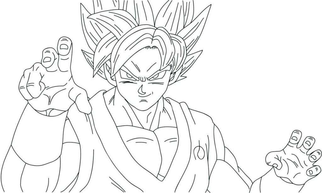 1024x615 Coloring Page ~ Dragon Ball Z Coloring Page Fabulous On Pages