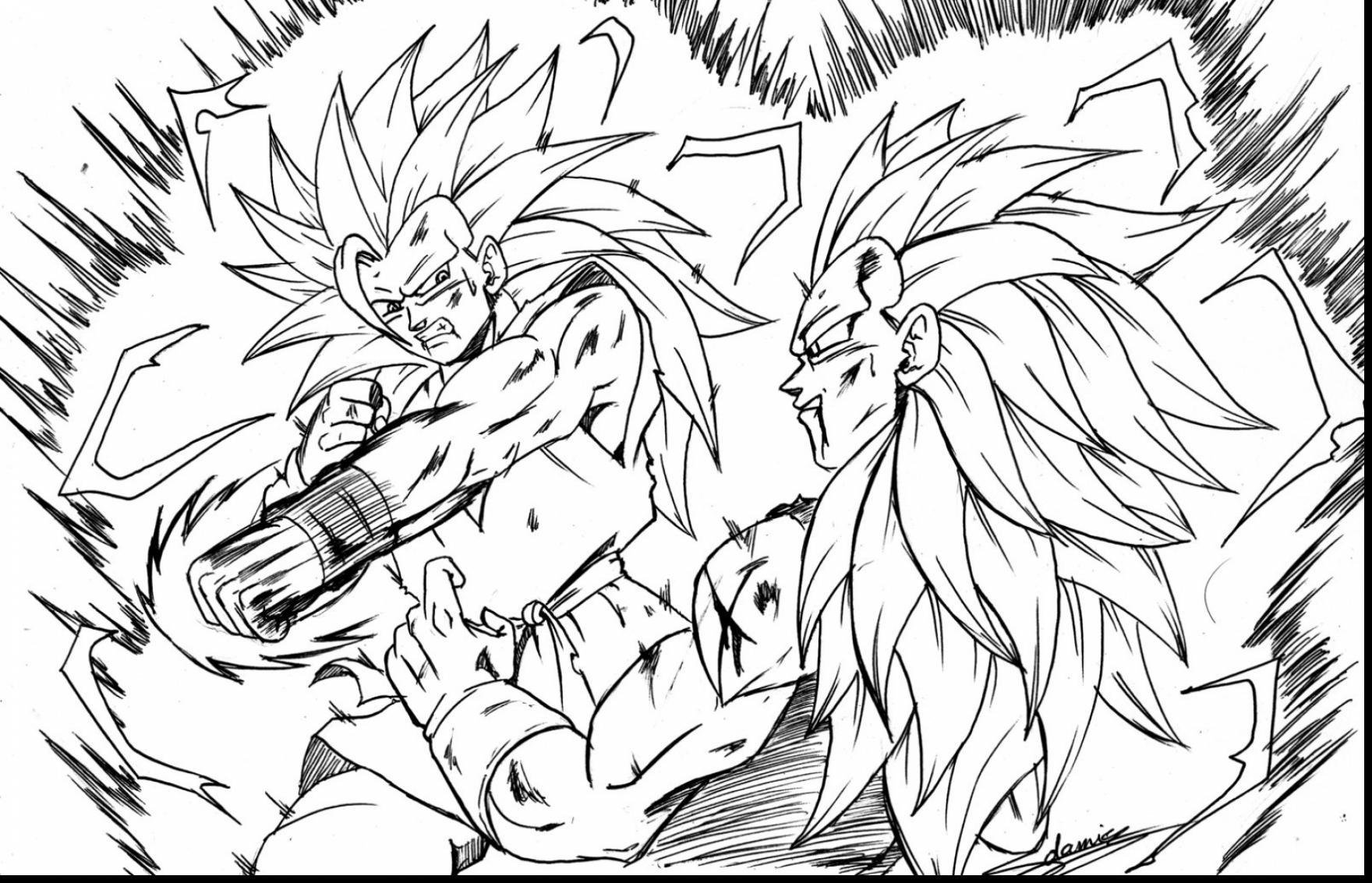 1760x1133 Dragon Ball Z Coloring Page Printable