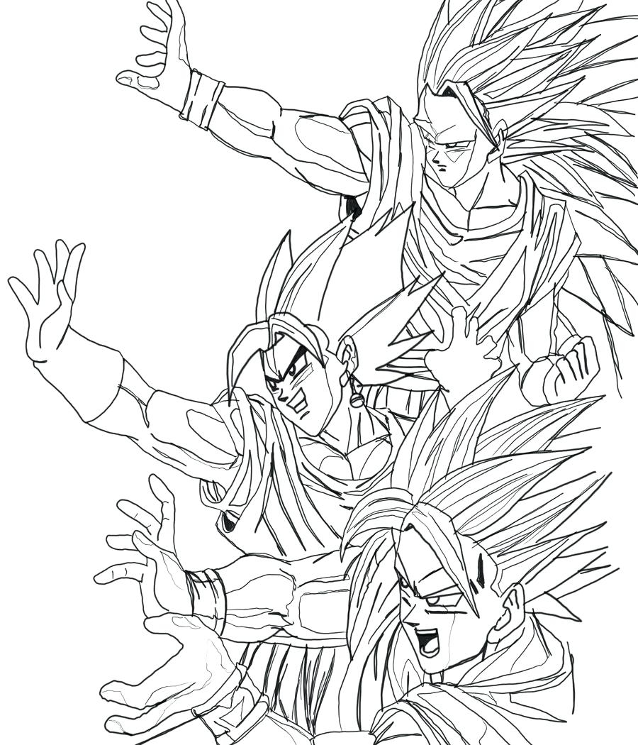 900x1050 Cool Dragon Ball Z Coloring Pages Games New And Dragonball Free