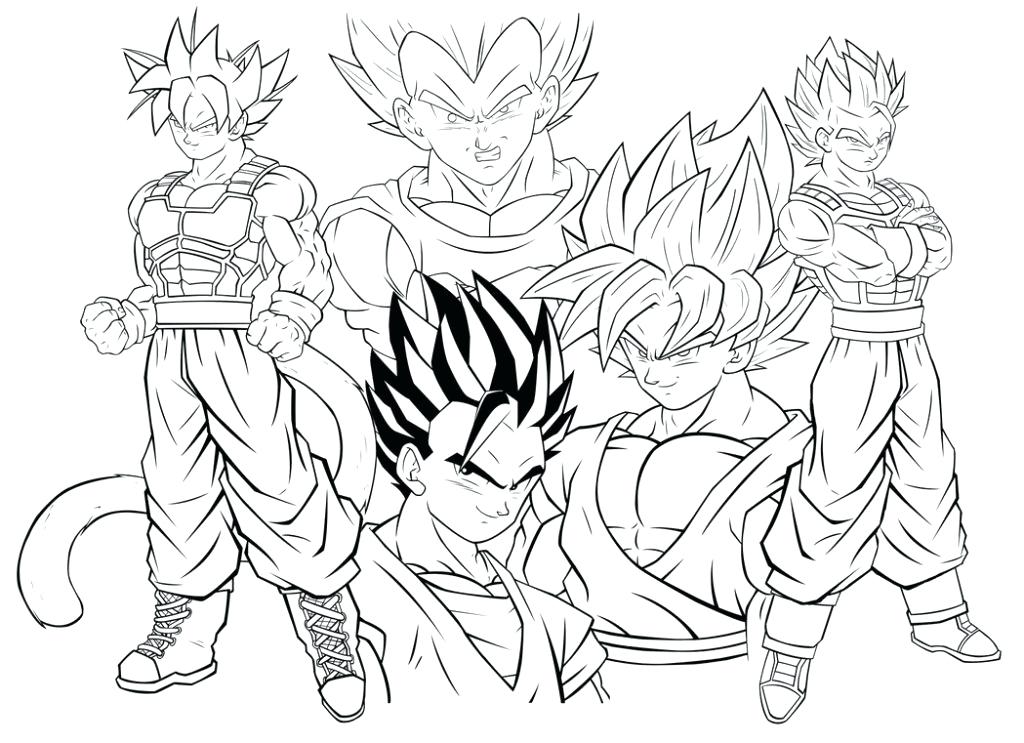 1024x743 Dragon Ball Z Coloring Pictures Minimalist Dragon Ball Z Coloring