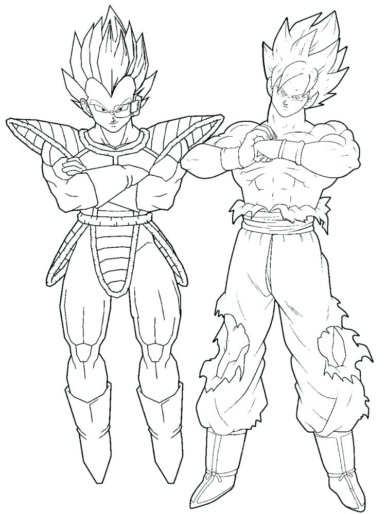 750x1000 Goku Coloring Page Coloring Pages For Boys Dragon Ball Z Coloring