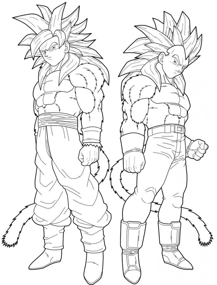 736x966 Vegeta Super Saiyan 3 Coloring Pages