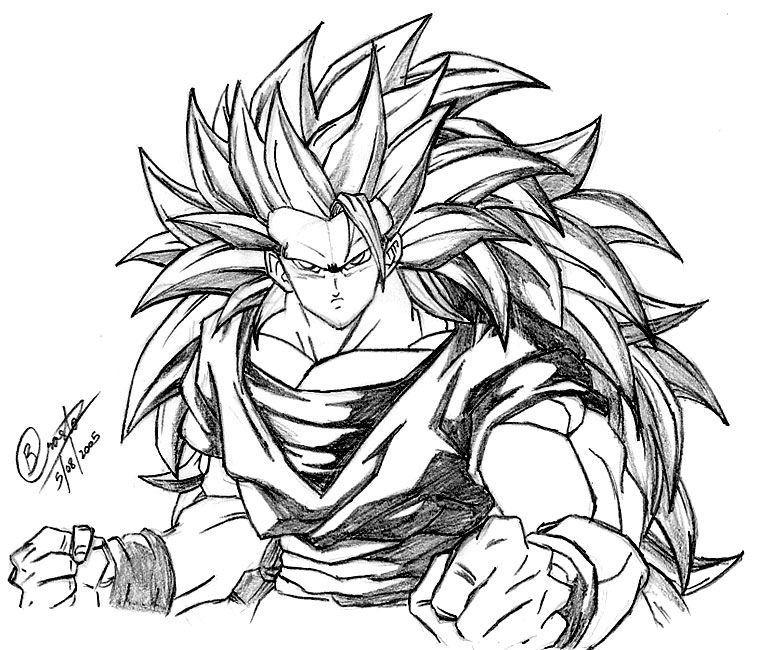 759x650 Dragon Ball Z Goku Super Saiyan 5 Drawings