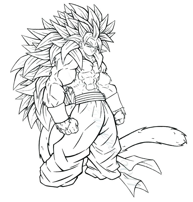 766x800 Goku Super Saiyan 1 Coloring Pages Dragon Ball Z Charming Coloring